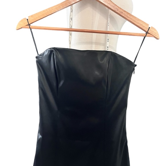 Moschino Cheap & Chic Black Satin Mini Cocktail Dress Sz 0/4 - Picture 7 of 11